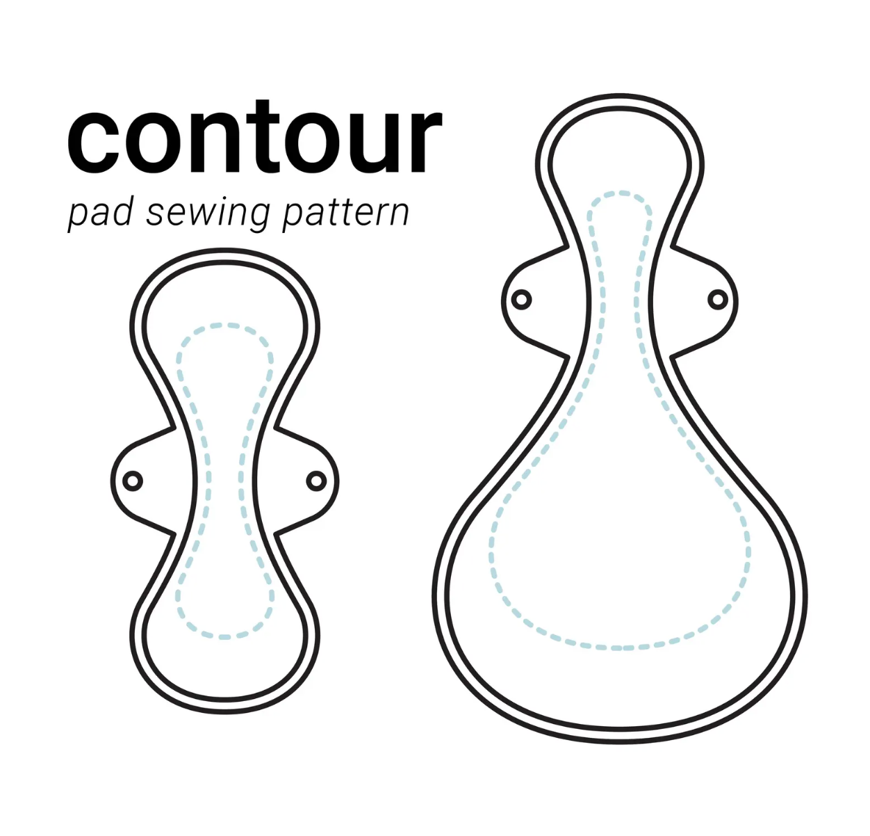 Overnight Menstrual Pad Sewing Pattern