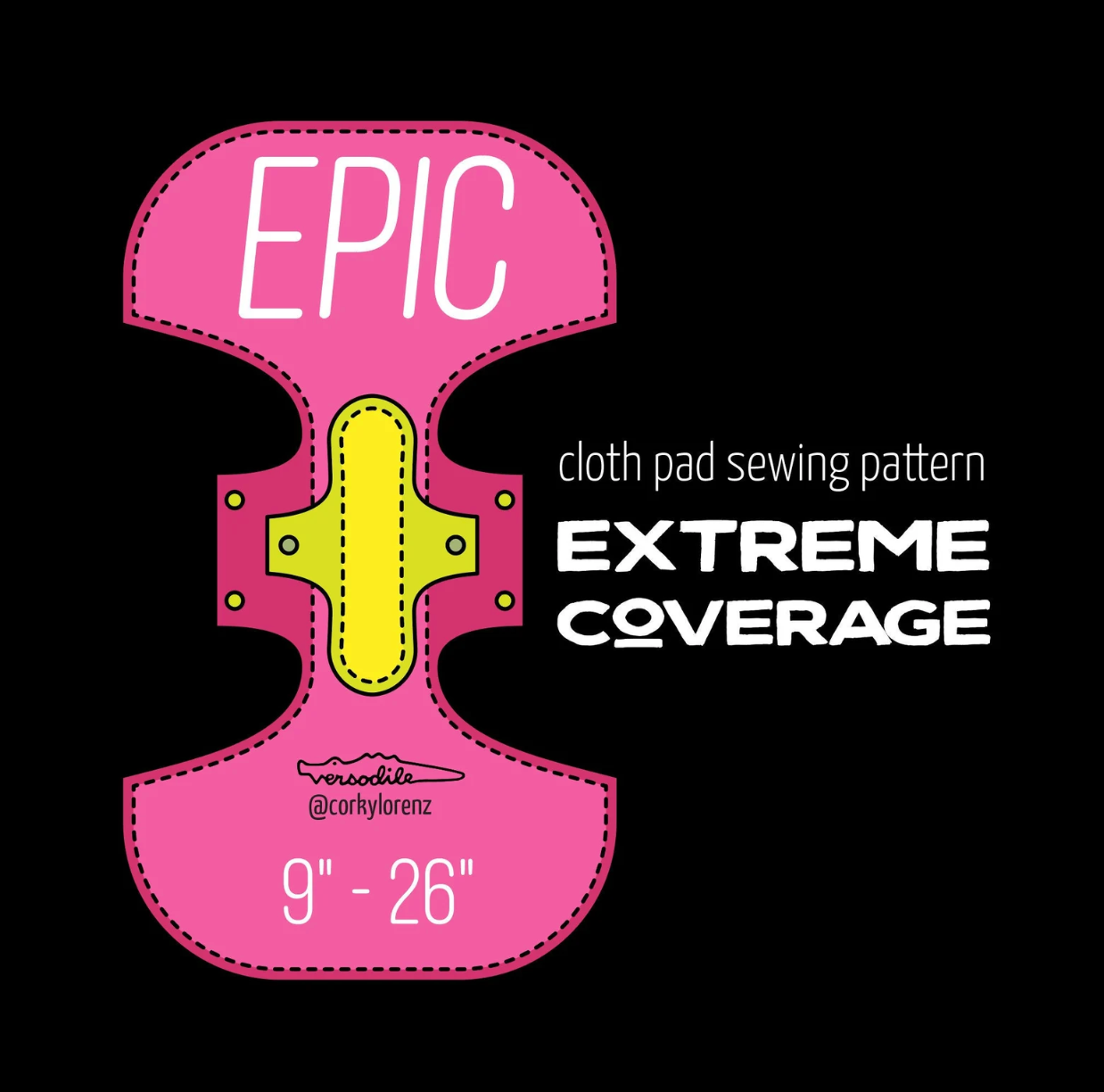Epic Heavy Cloth Pad Sewing Pattern