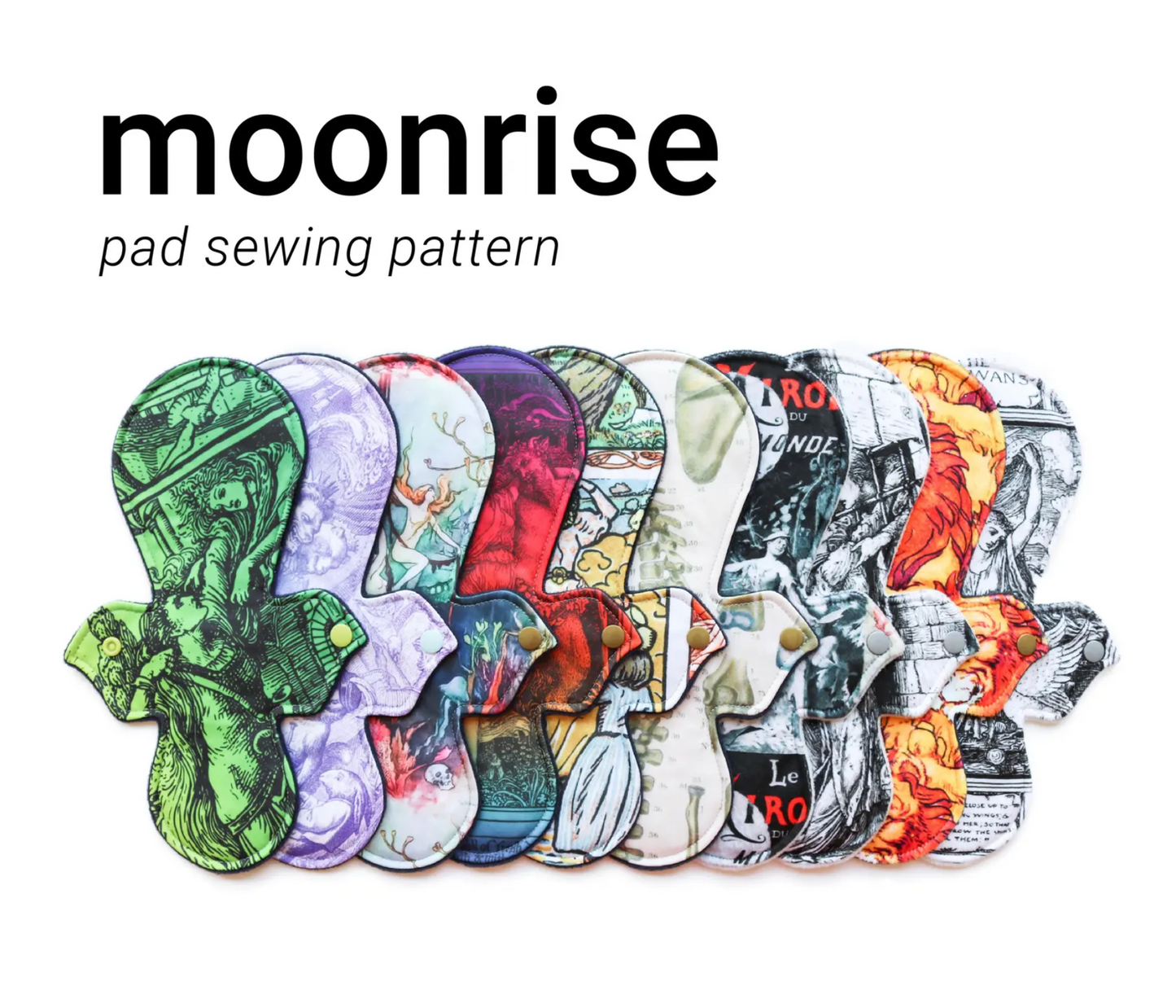 Cloth Pad Sewing Pattern Moonrise