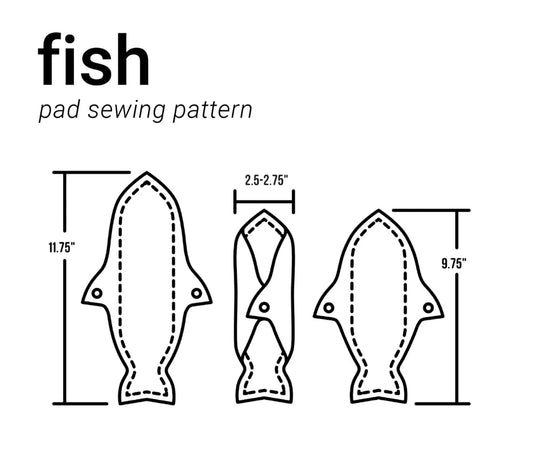 Fish Cloth Pad Sewing Pattern