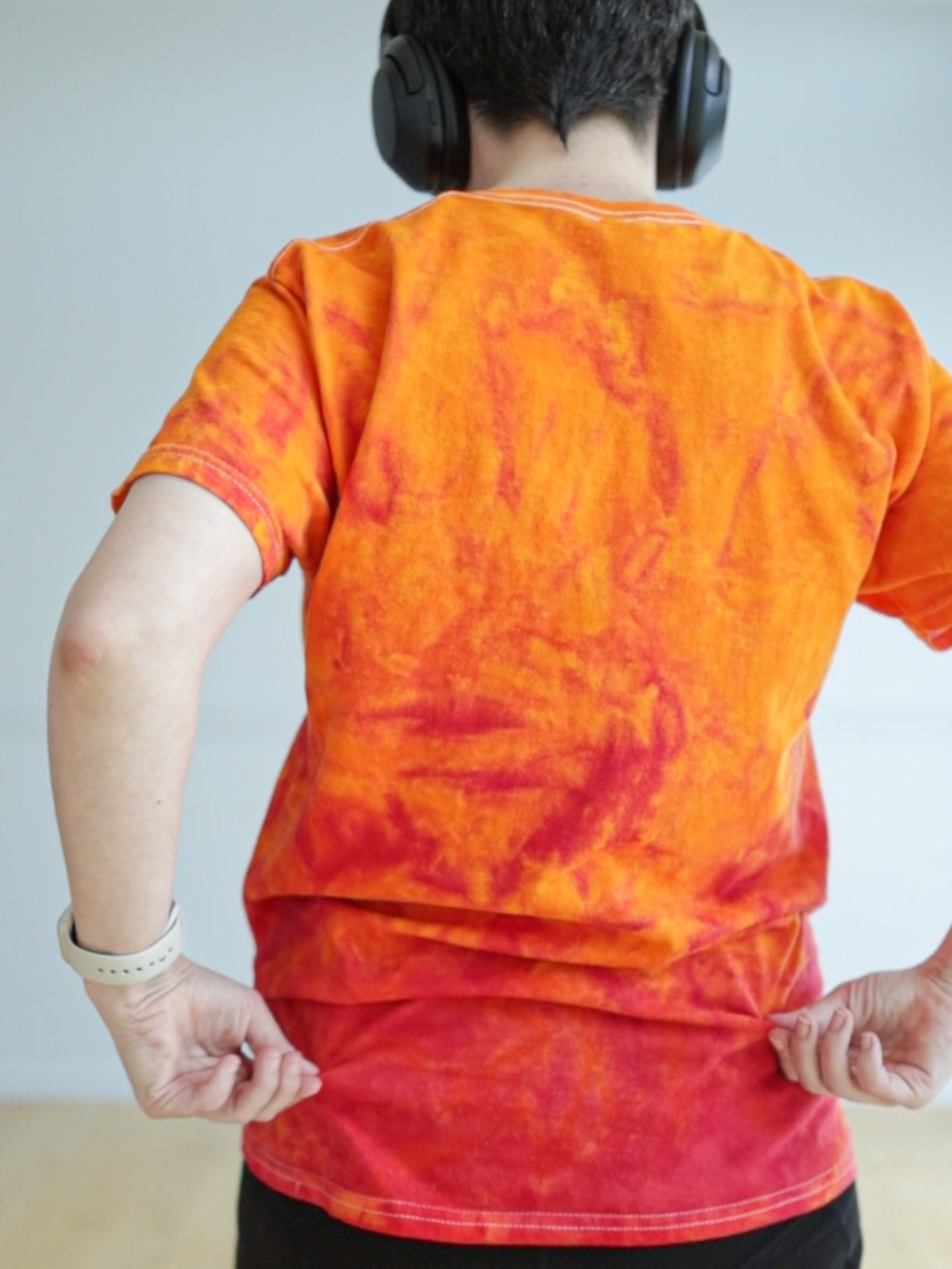 Fire Collection | Hand Dyed Shirt | Bold Gradient Orange